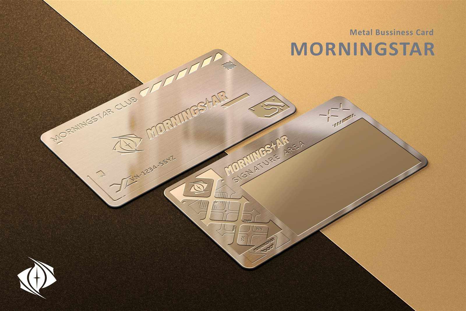 MORNINGSTAR 俱乐部 · 金属签名卡片二