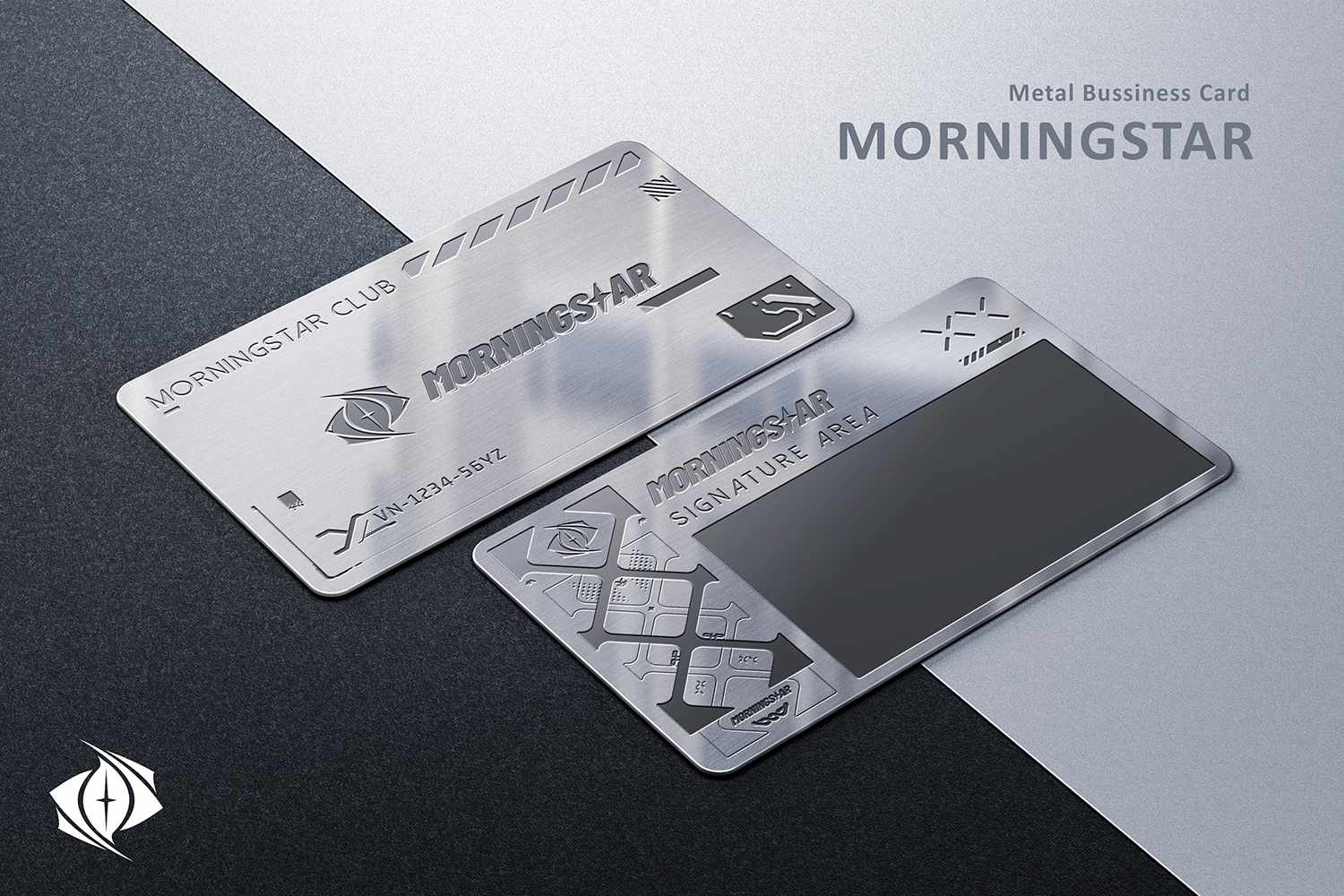MORNINGSTAR 俱乐部 · 金属签名卡片
